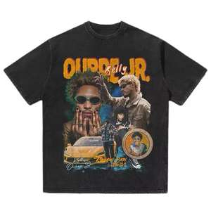 Camisetas de algodón 100% de manga corta informales para hombre superventas, diseños personalizados de lavado ácido transpirable y secado rápido para adultos - Product Image 5