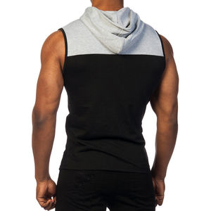 Sweat à capuche de gym sans manches pour hommes séchage rapide Stringer musculation entraînement musculaire respirant Singlet Hood OEM Gym Hoodies sans manches - Product Image 2
