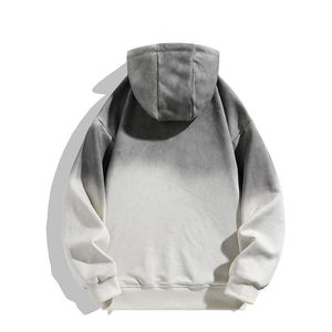 Sudadera con capucha con estampado degradado personalizado Estilo Vintage lavado ácido peso pesado 100% algodón sudadera streetwear ropa personalizada - Product Image 3