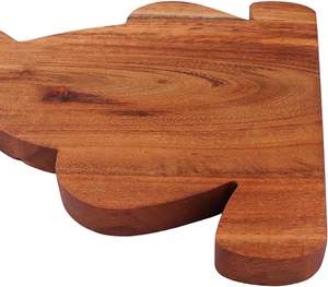 Articles populaires Planche à découper en bois en forme de lapin Écologique Passe au lave-vaisselle Plat de service Ustensiles de cuisine Décoration de Pâques - Product Image 3