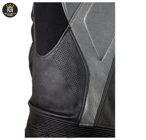 Combinaison de course moto homme personnalisable, respirante et imperméable, avec logo imprimé sur mesure pour l'été/l'hiver – Vêtement de sport en cuir - Product Image 3