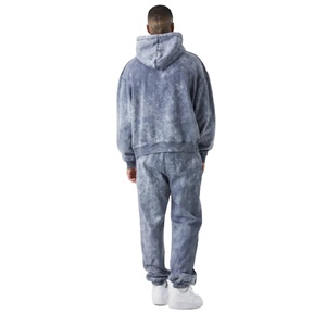 Chándal de Algodón de Alta Calidad para Hombre con Lavado Ácido, Fabricado en Fábrica, Ropa Deportiva Casual, Estilo Urbano, Fabricante de Chándales 2026 - Product Image 4