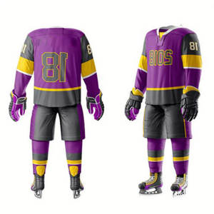 Nouveau style unique uniformes de hockey sur glace de sublimation vêtements de sport ensembles d'uniformes de hockey sur glace de sport personnalisés - Product Image 4