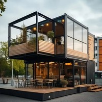 Maison Capsule Modulaire pour Logement, Cabine à Structure en Acier, Maison Préfabriquée