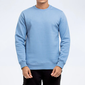 Sweat-shirt d'hiver personnalisé pour homme 100 % coton, molleton écologique, col rond, épaules tombantes, léger, doublé, haute qualité, tendance - Product Image 1