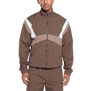 Ensemble de survêtement en nylon coupe-vent à blocs de couleur pour hommes, vêtements de sport actifs, vestes et pantalons, ensembles de jogging deux pièces 2026 - Product Image 2