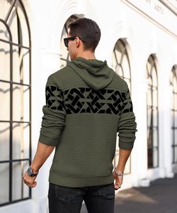 2025 hommes décontracté mode Joker Sublimation pull à capuche meilleure qualité drôle surdimensionné respirant conception solide motif OEM - Product Image 3