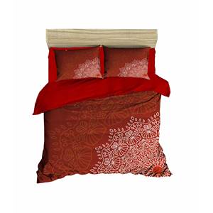 Parure de lit double moderne à imprimé numérique festif de Noël 200x220cm en coton Ranforce pour usage domestique - Product Image 1