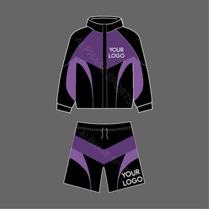 ชุดกันลมผ้าไนลอนระบายอากาศสำหรับผู้ชายชุดสตรีทรูดซิปแบบเต็มชุดสั้นพิมพ์ลายตามสั่ง2026 - Product Image 3