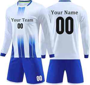 Conjuntos de Uniformes de Portero de Fútbol para Hombre, Transpirables, Estampados, de Verano, Camiseta Deportiva de Manga Larga para Entrenamiento de Fútbol, Venta al Por Mayor - Product Image 1