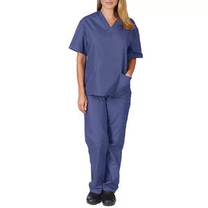 Conjuntos de uniformes de Enfermería de calidad superior para mujer, logotipo personalizado, uniformes de hospital OEM, lona transpirable antiarrugas transpirable - Product Image 1