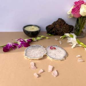 ที่รองแก้วเรซิ่นตกแต่ง คุณภาพสูง ผิวเรียบ สไตล์โบฮีเมียน น้ำหนักเบา สำหรับห้องนั่งเล่น โต๊ะอาหาร โต๊ะรับแขก - Product Image 6