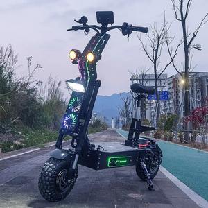 Dernière version de scooter électrique à double moteur 10000W avec roues larges de 14 pouces, moteur 100-200CC, vitesse maximale jusqu'à 80 km/h, durable - Product Image 1
