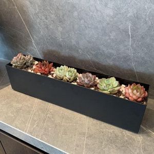 Industrial Quality Small Metal <b>Garden</b> Decor Galvanized Steel <b>Planter</b> <b>Box</b> for Flowers & Outdoor Decoration - Product Image 2