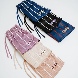 กางเกงบาสเก็ตบอลตาข่ายแบบสวมใส่สบาย พิมพ์ลายทั้งตัว ผลิตตามสั่ง (OEM) ผ้าโพลีเอสเตอร์หนา สำหรับทุกเพศ พร้อมเชือกผูกเอว แห้งเร็ว เป็นมิตรกับสิ่งแวดล้อม - Product Image 1