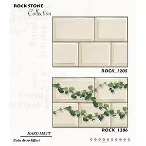 กระเบื้องผนังหินอิฐสีขาวขนาด300X450มม. ทำด้วยมือเซรามิกเคลือบภายนอกอินเดียขนาด30x45ซม. 12X18เหมาะสำหรับการยกระดับความสูงในบ้าน - Product Image 2