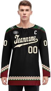 Uniforme de hockey sobre hielo unisex hecho a medida al por mayor uniforme de hockey sobre hielo transpirable de secado rápido a la venta - Product Image 2