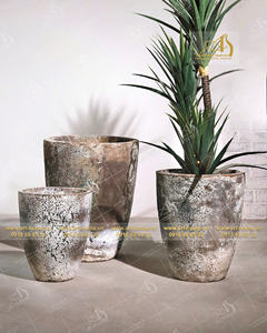 หม้อเซรามิกโบราณสีน้ำตาล AT362H67GBA ของไททานิคมีสไตล์ทนทานสำหรับการปลูกในสวนและการตกแต่งภูมิทัศน์ขนาดเล็ก - Product Image 1