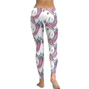 Leggings de gimnasio de cintura alta para mujer Pantalones de entrenamiento impresos personalizados Fabricante Exportador - Product Image 2