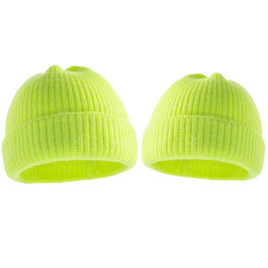 ชุดหมวกไหมพรมขนแกะสีบริสุทธิ์สำหรับฤดูหนาวกำหนดเองหมวกให้ความอบอุ่นหมวกบีนนี่หมวก2025 - Product Image 5