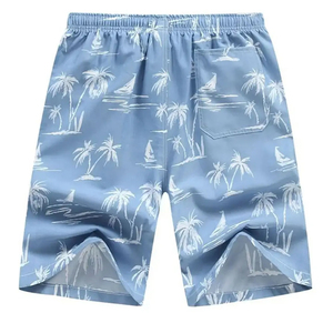 Shorts imprimés haut de gamme pour hommes, motif uni, couleur personnalisée, 100% polyester, séchage rapide, respirant, vente en gros, fabricant OEM - Product Image 2