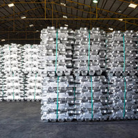 Lingots d'aluminium trapézoïdaux de haute pureté A7 99,99 % norme ASTM Série 1000 pour l'industrie métallurgique de Chine, Shandong