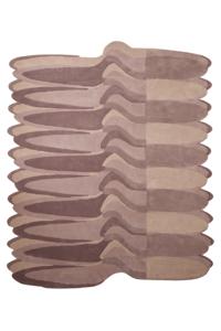 Tapis fait main en laine pure de Nouvelle-Zélande, à poils longs, épais, antidérapant, couleur personnalisée, brun beige - Product Image 2