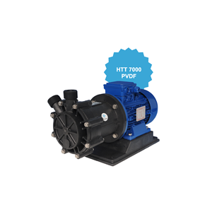 Pompe a turbina Mag drive modello HTT 7000 PVDF con motor1,1KW 1,5KW o 2,2KW 2P in plastica per prodotti chimici pompa dell'acqua magnetica - Product Image 1