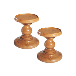 Portavelas de Madera Natural Sólida de Primera Calidad, Diseño Moderno Versátil y Elegante para Decoración del Hogar, Cocina, Baño y Exteriores, Grabado - Product Image 1