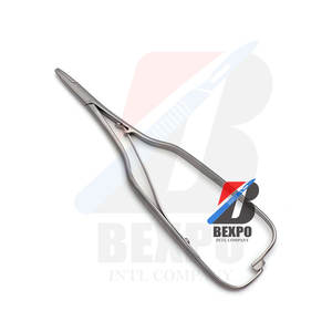 Premium Dental Arruga soporte de aguja medio oro TC 16cm fórceps instrumentos - Product Image 6