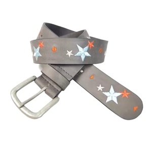 เข็มขัดหนังวัวแท้พร้อมโลหะผสมสำหรับเย็บปักแบบคลาสสิกคลาสสิก - Product Image 4