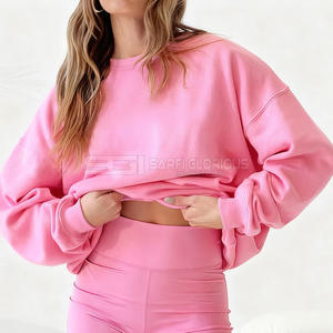 Custom Oversize Pullover Heavyweight Sweatshirts Crew Neck Streetwear Custom Logo Embroidered Sweatshirts - Product Image 3