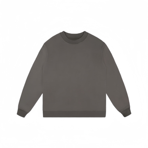 100% Cotton Fleece Heavy Weight <b>Crewneck</b> Sweatshirts Custom Front 450gsm Pullover Regular Fit Men's Hoodies Anti-Wrinkle - Product Image 6