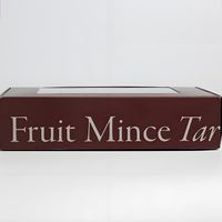 Boîte en carton rouge foncé imperméable à l'eau imprimée à bas prix Emballage d'enveloppe de fruits avec logo pleine fenêtre imprimée
