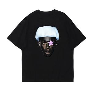 Haute qualité 240 GSM goutte épaule poids lourd t-shirt luxe blanc coton lourd personnalisé Streetwear surdimensionné t-shirt homme - Product Image 1