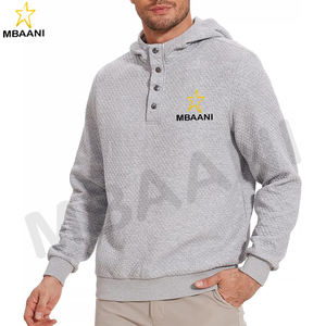 Sweat à capuche pour homme Jacquard à carreaux Pull à manches longues Casual Waffle Fashion Sweatshirts à capuche Chandails. - Product Image 2