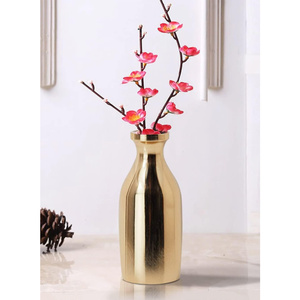 Lujoso espejo para decoración del hogar, florero de Metal pulido, acabado con revestimiento en polvo, impresionantes arreglos florales - Product Image 4