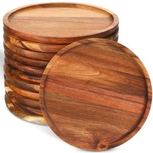 Bandeja de Madera para Servir con Bordes Elevados Diseñada para Evitar Derrames al Transportar Alimentos y Bebidas - Product Image 4