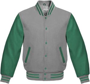 Vestes universitaires en cuir de laine personnalisées respirantes Vêtements unisexes Saison d'hiver Vestes en cuir de laine de haute qualité pour hommes - Product Image 1