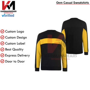 เสื้อสเวตเตอร์แบบสวมศีรษะของผู้ชายผ้าฝ้าย100% โอเวอร์ไซส์ออกแบบได้ตามต้องการรุ่นพรีเมี่ยมสำหรับ400gsm - Product Image 2