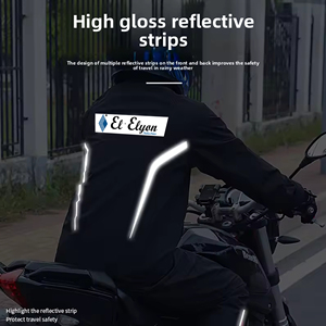 ชุดเสื้อกันฝนและกางเกงโพลีเอสเตอร์กันลมกันน้ำใส่ได้ทั้งชายและหญิงเป็นมิตรกับสิ่งแวดล้อมน้ำหนักเบาสไตล์นักขับมอเตอร์ไซค์และนักขี่จักรยาน - Product Image 6