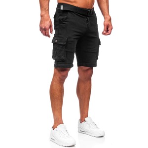 Short Cargo Homme avec Ceinture Noir - Product Image 4