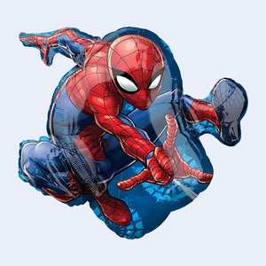 Globo de Aluminio de Spiderman 43X73Cm, Decoraciones para Fiestas, Bolsa de 2 Piezas - Product Image 1