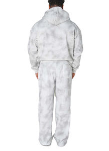 Conjunto Deportivo Personalizado de Estilo Urbano, Lavado Ácido, Talla Grande, Sudadera con Capucha y Pantalones Deportivos para Hombre, Modelo 2025 - Product Image 2