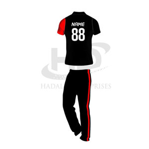 Ropa de entrenamiento Uniforme de cricket MOQ bajo Uniforme de cricket hecho de poliéster Uniforme de cricket de tamaño personalizado - Product Image 4