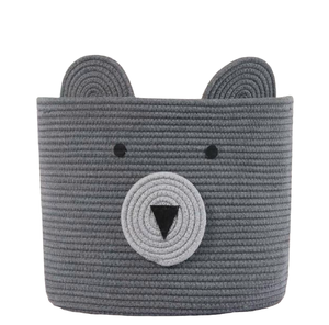 ตะกร้าหวายสีเทาดีไซน์ล่าสุดพร้อมคุณสมบัติการจัดเก็บอาหารที่ทันสมัยเหมาะสำหรับเครื่องครัวและอุปกรณ์ตกแต่งบ้าน - Product Image 1