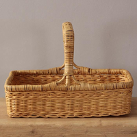 Panier de service ovale en rotin tressé coloré, étanche et écologique, fait main, pour la cuisine, les fruits et la présentation - Vente en gros CRAFTS HUB