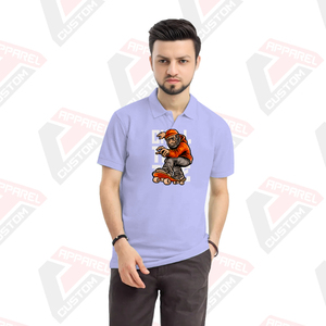 Camisa Polo Premium para hombre, cómoda y elegante con telas ecológicas de pana Batik vaquera para el verano - Product Image 3