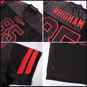 Camiseta de fútbol americano, venta al por mayor, personalizada, de alta calidad, precio de fábrica, camiseta de fútbol americano, servicio OEM - Product Image 3