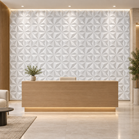 Panel Dinding PVC Geometris 3D WYRAX untuk Dapur, Ruang Tamu & Hotel - Desain Modern dengan Efek Fluoresen Tahan Air dan Tahan Api